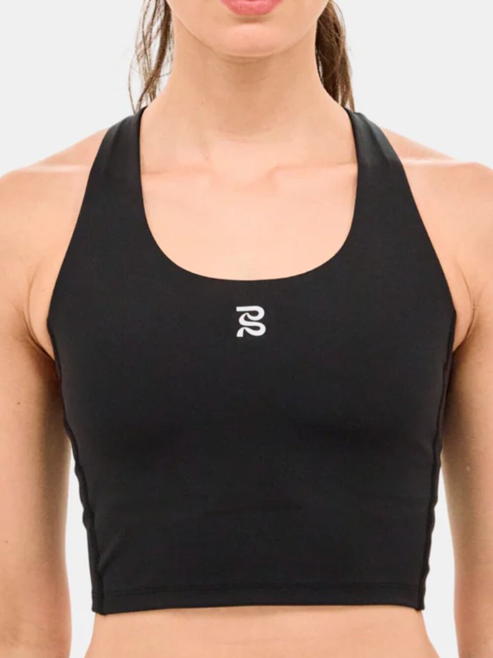 Bandit Running Black Women's Racerback Tank Crop